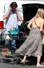 AMY SMART Shopping at Bristol Farms in West Hollywood