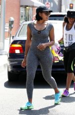 ANGELA SIMMONS Out for Juice in Beverly Hills