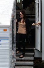 ANGELINA JOLIE Arrives to See Brad Pitt on the Set in New Orleans