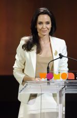 ANGELINA JOLIE at Women in the World Summit in New York