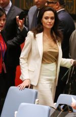 ANGELINA JOLIE at Women in the World Summit in New York