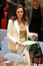 ANGELINA JOLIE at Women in the World Summit in New York