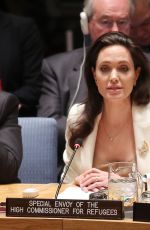 ANGELINA JOLIE at Women in the World Summit in New York