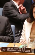ANGELINA JOLIE at Women in the World Summit in New York
