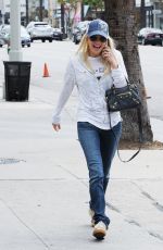 ANNA FARIS in Jeans Out in Studio City 04/23/2015