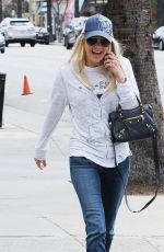 ANNA FARIS in Jeans Out in Studio City 04/23/2015