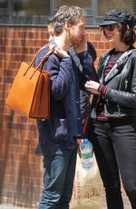 ANNE HATHAWAY and Adam Shulman Out and Abou in New York 04/26/2015