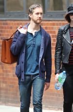 ANNE HATHAWAY and Adam Shulman Out and Abou in New York 04/26/2015
