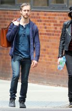 ANNE HATHAWAY and Adam Shulman Out and Abou in New York 04/26/2015