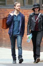 ANNE HATHAWAY and Adam Shulman Out and Abou in New York 04/26/2015