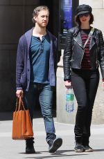 ANNE HATHAWAY and Adam Shulman Out and Abou in New York 04/26/2015