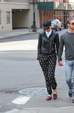 ANNE HATHAWAY and Adam Shulman Out and About in New York 04/19/2015