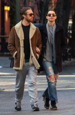 ANNE HATHAWAY and Adam Shulman Out and About in New York