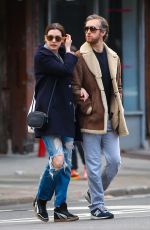 ANNE HATHAWAY and Adam Shulman Out and About in New York
