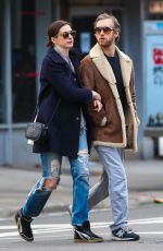 ANNE HATHAWAY and Adam Shulman Out and About in New York