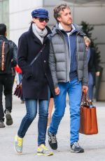 ANNE HATHAWAY and Adam Shulman Out in New York 04/23/2015