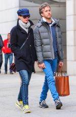 ANNE HATHAWAY and Adam Shulman Out in New York 04/23/2015