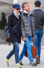 ANNE HATHAWAY and Adam Shulman Out in New York 04/23/2015