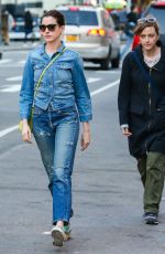 ANNE HATHAWAY in Jeans Out and About in New York