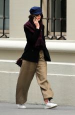 ANNE HATHAWAY Out and About in New York 04/23/2015