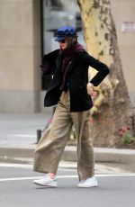ANNE HATHAWAY Out and About in New York 04/23/2015