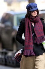 ANNE HATHAWAY Out and About in New York 04/23/2015