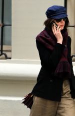 ANNE HATHAWAY Out and About in New York 04/23/2015