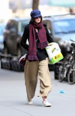 ANNE HATHAWAY Out and About in New York 04/23/2015