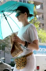 ANNE HATHAWAY Out and About in New York 04/29/2015