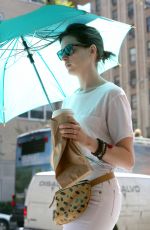 ANNE HATHAWAY Out and About in New York 04/29/2015