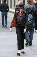ANNE HATHAWAY Out and About in New York