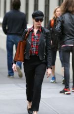 ANNE HATHAWAY Out and About in New York