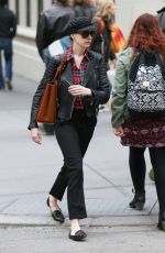 ANNE HATHAWAY Out and About in New York