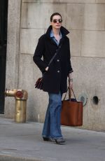 ANNE HATHAWAY Out in New York 04/25/2015