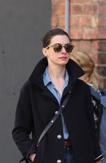 ANNE HATHAWAY Out in New York 04/25/2015