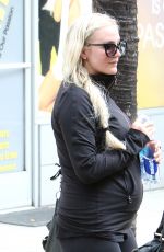 ASHLEE SIMPSON in Leggings Leaves a Gym in Studio City