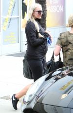 ASHLEE SIMPSON in Leggings Leaves a Gym in Studio City