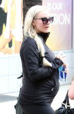ASHLEE SIMPSON in Leggings Leaves a Gym in Studio City
