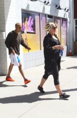 ASHLEE SIMPSON Leaves a Gym in Studio City