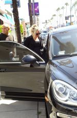 ASHLEE SIMPSON Leaves a Gym in Studio City