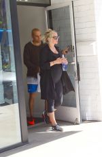 ASHLEE SIMPSON Leaves a Gym in Studio City