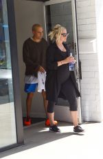 ASHLEE SIMPSON Leaves a Gym in Studio City