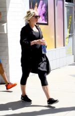 ASHLEE SIMPSON Leaves a Gym in Studio City