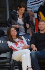 ASHLEY GREENE at Sacramento Kings vs LA Lakers Game at Staples Center