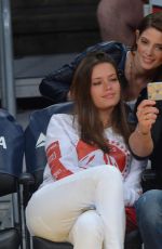 ASHLEY GREENE at Sacramento Kings vs LA Lakers Game at Staples Center