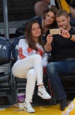 ASHLEY GREENE at Sacramento Kings vs LA Lakers Game at Staples Center