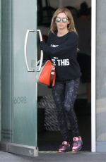 ASHLEY TOSDALE Leaving a Gym in West Hollywood