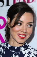 AUBREY PLAZA at Justfab Ready-to-wear Launch Party in West Hollywood