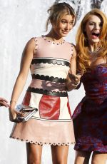 BELLA THORNE and HAILEY BALDWIN on the Set of a Photoshoot in New York