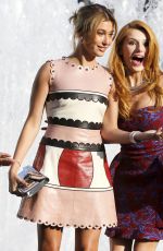 BELLA THORNE and HAILEY BALDWIN on the Set of a Photoshoot in New York